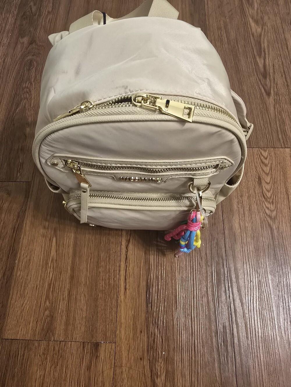 NWT! Madden NYC Beige Womens Dome Core Backpack Purse NEW - Picture 6 of 11